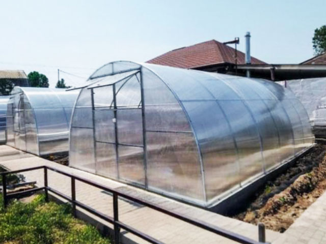 Теплиця з полікарбонату 400x400x235см оцинкований профіль 20х40мм, полікарбонат 4мм